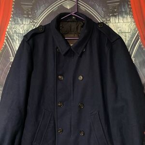 Allegri Milano Full Zip & Button Collared Jacket Men's Large Dark Blue - Vintage